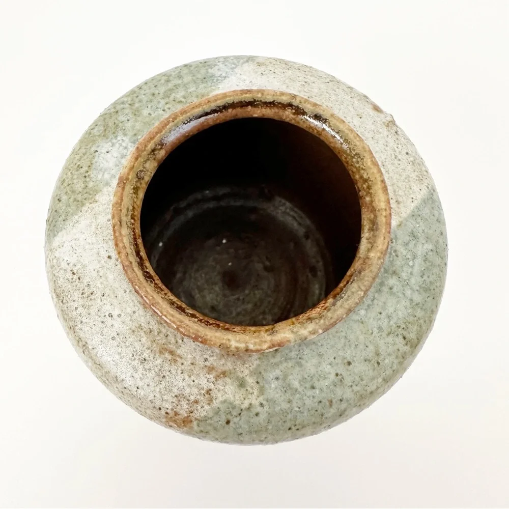 Small Handmade Pottery Vase Home Decor Shelf Sitter Trinket